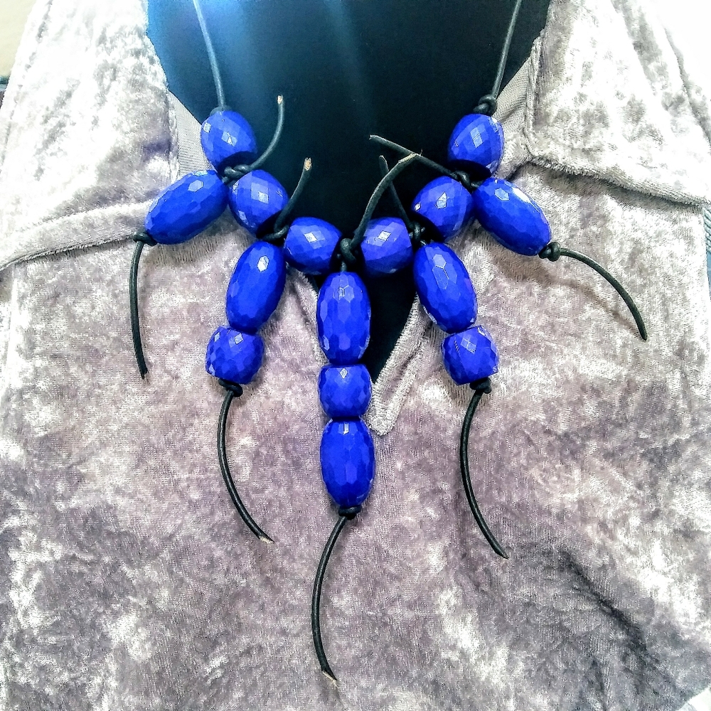 YOUniversal Gypsie - Lucite-n-Leather Necklace